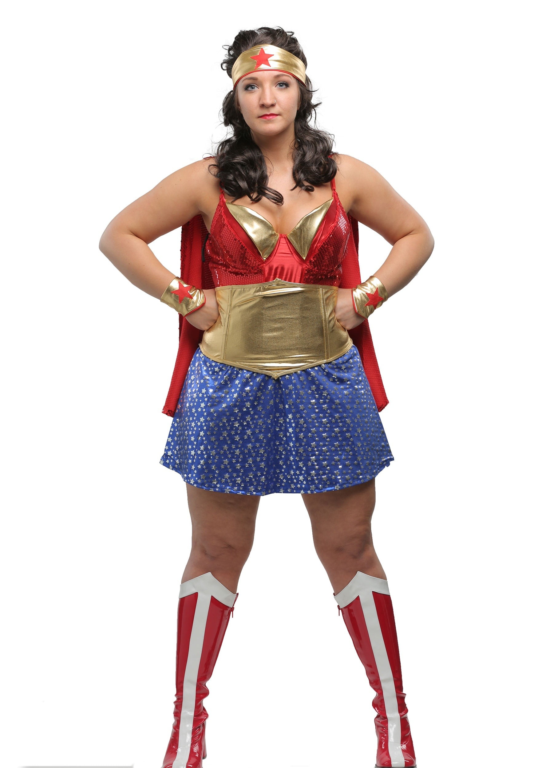 Womens Plus Size Wonder Lady Costume - Walmart.com