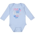 thumbnail image 3 of Inktastic Pink or Blue, Big Brother Loves You Footprints and Heart Boys Long Sleeve Baby Bodysuit, 3 of 5