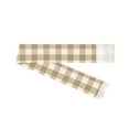 thumbnail image 5 of Plaid Country Farmhouse Door Curtain With Tieback - 54 in. W x 72 in. L, Linen, 5 of 8