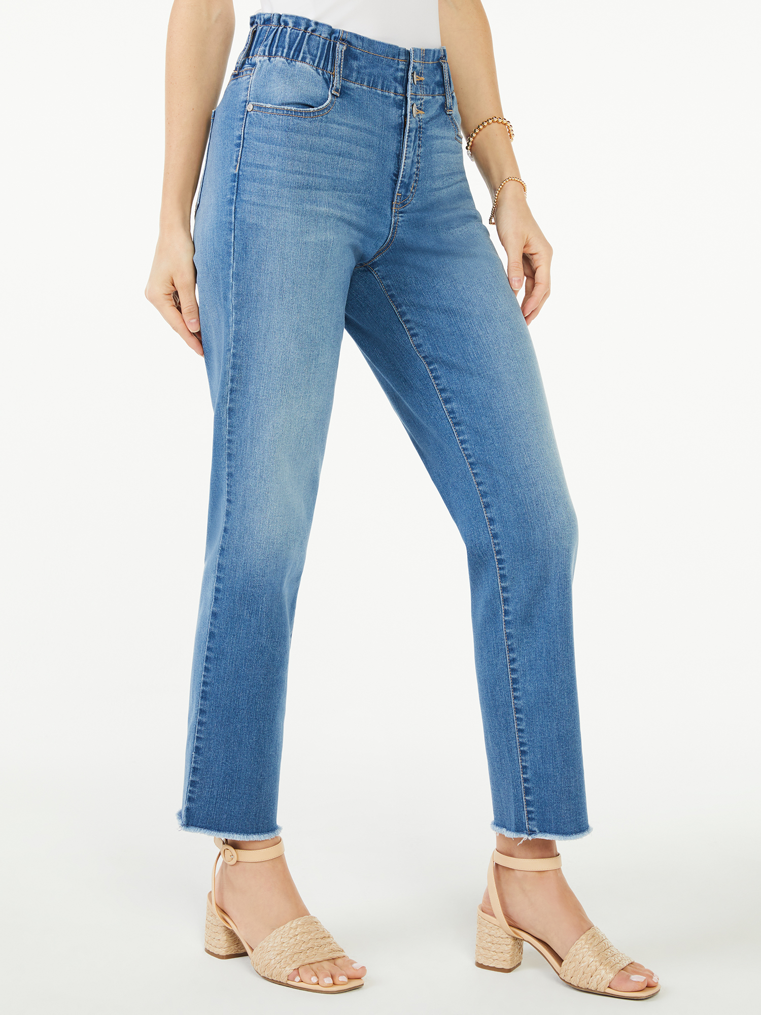 Scoop Women's High-Rise Straight Crop Jeans - image 4 of 6