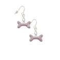thumbnail image 3 of Delight Jewelry Silvertone Large Light Pink Crystal Dog Bone Silver tone Infinity French Earrings, 3 of 4