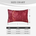 thumbnail image 6 of Balery Abstract Red Marble Pillow Covers,Bed Pilowcases,Reversible Plush Throw Pillow Covers End Pillow Encasement,Pillow Case -, 6 of 9