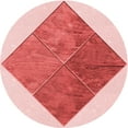 thumbnail image 1 of Ahgly Company Indoor Round Patterned Deep Rose Pink Area Rugs, 7' Round, 1 of 6