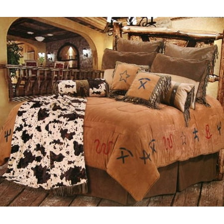 Cowboy Branded Western Bedding Set Queen Canada Cowboy Branded Western Bedding Set, Western Bedding Sets Full