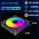thumbnail image 3 of ARGB PC Fans 120mm PWM Fans 3PACK PC RGB Fans, RB120 PC PWM ARGB Fans with 12V 4PIN pwm and 5V-3PIN ARGB Plug, Infinity Fans ARGB Address Lighting - S, 3 of 5