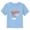 Light Blue, variant on Toddler's Care Bears Team America Baseball Grumpy Bear  Graphic Tee Athletic Heather 2T