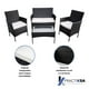 thumbnail image 3 of Sala De Exterior 4 Piezas Para Jardín y Terraza, Sillón Con Sillas y Mesa, Elegante, 3 of 4
