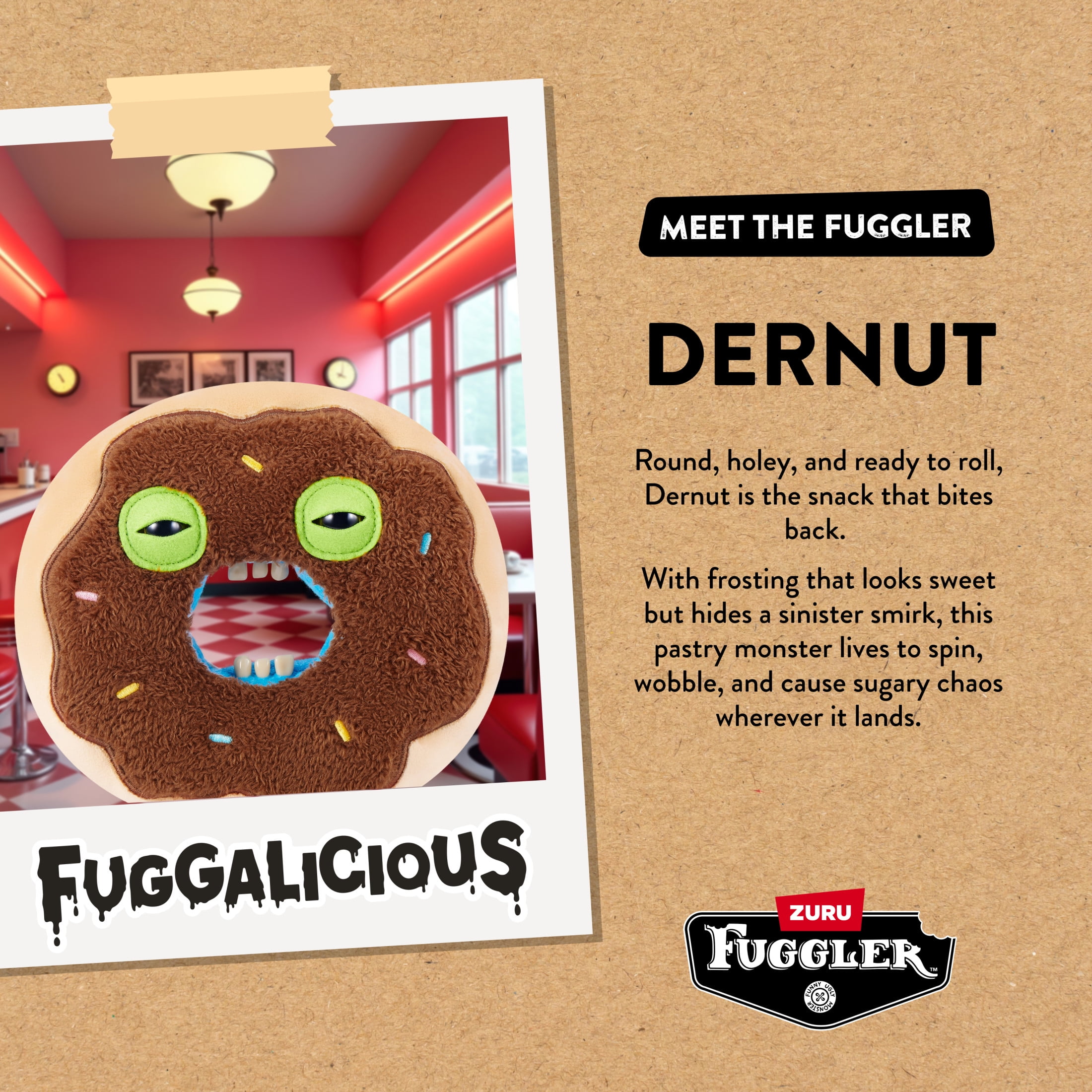 Fuggler Fuggalicious 9 inch (Assorted), Funny Ugly Monster Stuffed Animal Toy by ZURU