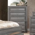 thumbnail image 2 of Furniture of America Bradford Transitional Wood 5-Drawer Chest in Gray, 2 of 5