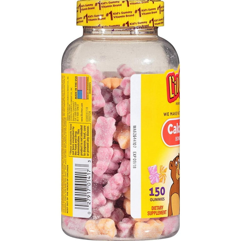 L'il Critters Children's Calcium Gummy Bears with Vitamin D3 L'il Critters Children's Calcium Gummy Bears with Vitamin D3