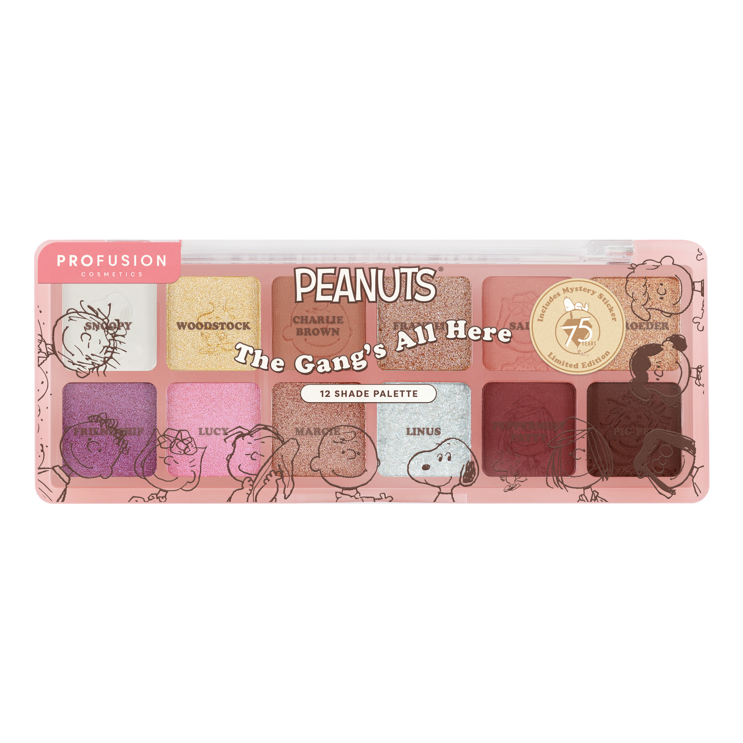 Profusion Peanuts 75th The Gang's All Here Eyeshadow Palette photo 1