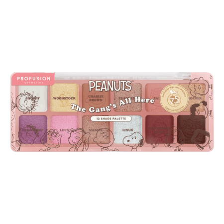 Profusion Cosmetics Peanuts 75th The Gang’s All Here 12 Shade Eyeshadow Palette