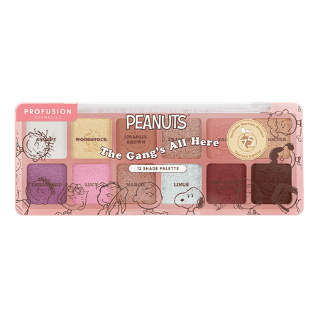 Profusion Cosmetics Peanuts 75th The Gang’s All Here 12 Shade Eyeshadow Palette