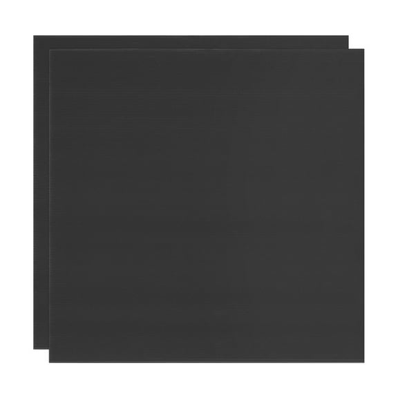 Uxcell 2-Pack Corrugated Plastic Sheets, 20 Inch x 20 Inch Waterproof Blank Corrugated Poster Board Yard Signs [5mm Thick, Black]
