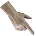 thumbnail image 6 of Genuine Leather Unlined Women Dress Gloves With Beautiful Standard Length Extended Up to 2 Inches From Wrist… Fashion Isabella Glove Gold, 6 of 6