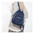 thumbnail image 5 of PRIYAL Denim Mini Backpack for Women, Small Canvas Purse Casual Backpack,Vintage Aesthetic Lightweight Preppy Daily Bookbag, 5 of 9