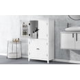 thumbnail image 6 of Elegant Bathroom Floor Storage Cabinet, Bathroom Storage Unit, Freestanding Cabinet with 4 Doors, Adjustable Shelves, Adaptable Shelves, 6 of 13