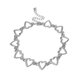 thumbnail image 1 of Gargantilla de corazón, gargantilla de círculo geométrico simple, collar de clavícula llamativo para mujeres y niñas, collar de joyería, plata oso de fresa  joyas, 1 of 4
