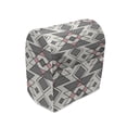 thumbnail image 1 of Abstract Stand Mixer Cover, Geometric Pattern with Traditional Culture Effects Print, Kitchen Appliance Organizer Bag Cover with Pockets, 5 Quarts, Grey Pearl Pale Pink, by Ambesonne, 1 of 4