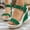 Army Green, variant on Women's Wedge Platform Sandals Dressy Casual Comfortable Summer Height Increasing Open Toe Ankle Strap Buckle Women Sandal Brown 9.5(43)