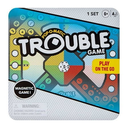 Hasbro Gaming Trouble Game On The Go Magnetic 1 Set