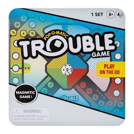 Hasbro Gaming Trouble Game On The Go Magnetic 1 Set