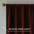 thumbnail image 7 of Better Homes & Gardens Julius Blackout Jacquard Curtain Panel, 1 Panel, Burgundy, 50" W x 63" L, 7 of 7