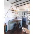 thumbnail image 5 of FSLiving No Wiring Needed Pendant Lighting with Industrial Pulley Design, 15ft Plug-in Dimmer Cord with Wheel White Cupola Shape Iron Shade, with Remote Control LED Edison Bulb (Copper Red) - 1 Light, 5 of 9