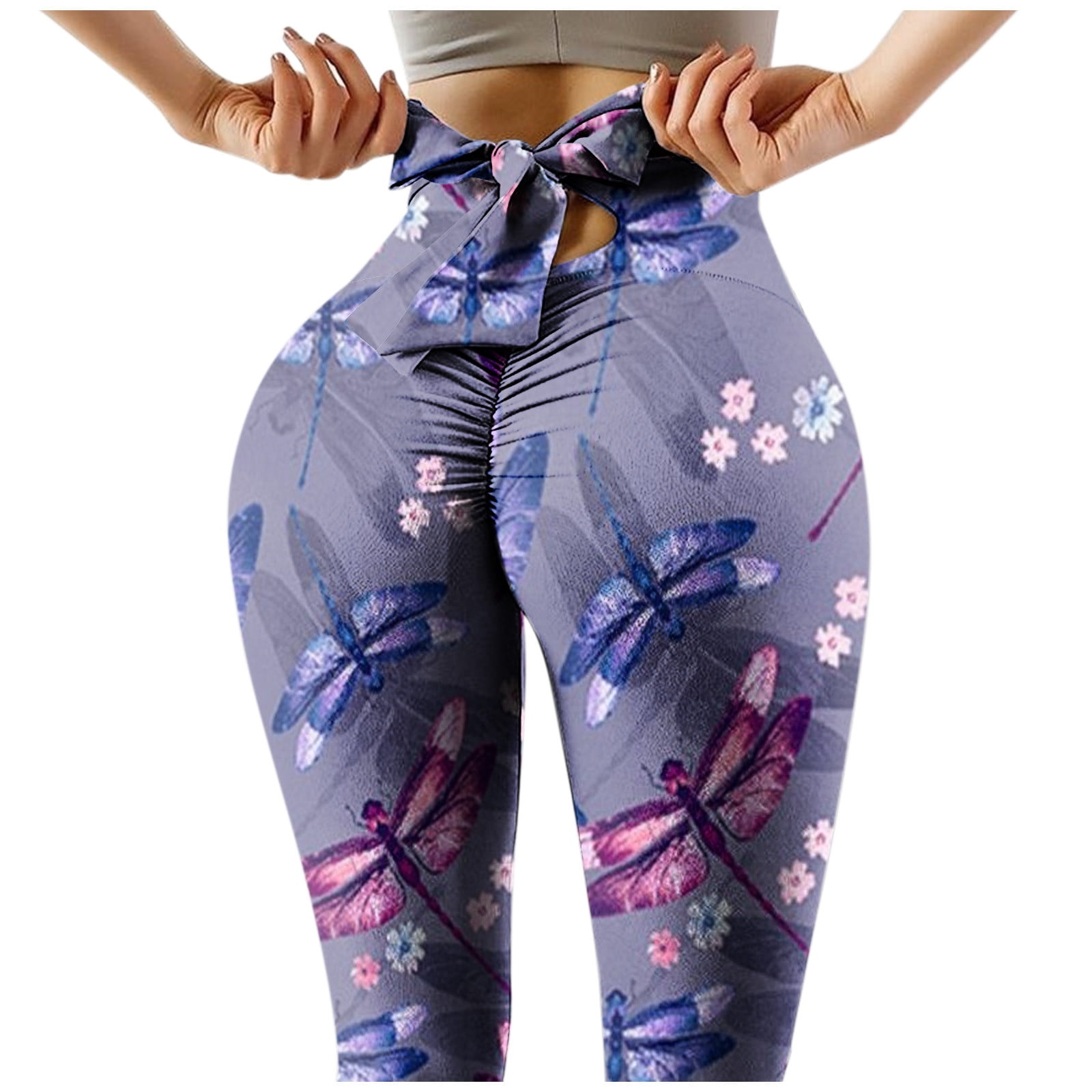 Women's High Waisted Yoga Leggings Pants Strethcy Fitness Stretch