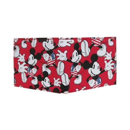 Disney's Mickey Mouse Wallet - High Quality Red White and Blue USA Wallet