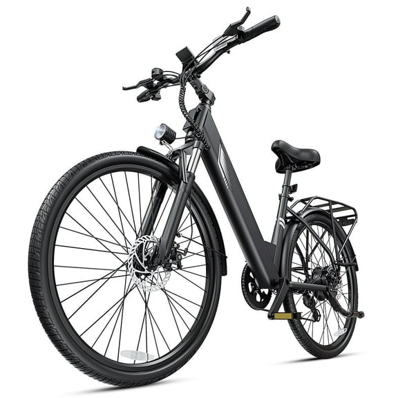 DYU C7 Electric Bike for Adults, 26" Peak 1000W Motor Ebike, 48V 10.4Ah Removable Battery, 60 Miles Max 20MPH, 7 Speed Electric Bicycle UL2849