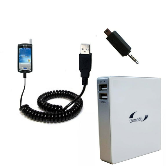 Gomadic High Capacity Rechargeable External Battery Pack suitable for the Samsung SCH-i730 - Portable Charger with TipExchange Technology