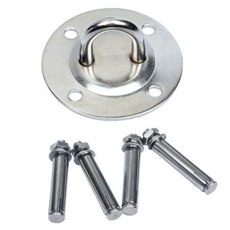 

Hammock Wall Mount Anchor Hooks Heavy Duty Aerial Yoga Ceiling Swing Hanging Kit (Silver)