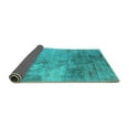 thumbnail image 2 of Ahgly Company Indoor Rectangle Oriental Turquoise Blue Industrial Area Rugs, 4' x 6', 2 of 4