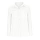 thumbnail image 5 of Manga larga blanca,Camisa holgada de manga larga con cuello en V para mujer, estilo túnica informal con bolsillo, de mezcla de lino suave, ideal para la oficina y el día a día, sopatenor, 5 of 8
