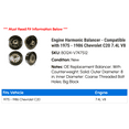 thumbnail image 2 of Engine Harmonic Balancer - Compatible with 1975 - 1986 Chevy C20 7.4L V8 1976 1977 1978 1979 1980 1981 1982 1983 1984 1985, 2 of 2