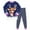 K406-Dark Blue, variant on HCNTES Baby Boy Girl Clothes Toddler Fall Winter Outfits Crewneck Sweatshirt and Jogger Pants Set,Sizes 4-5 Years
