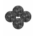thumbnail image 7 of 13 Inch Round Placemats Set of 4, Black Geometric Non Slip Heat Insulation PP Table Mats, Contemporary Minimalism Abstract Pattern Washable Place Mats for Kitchen Dining Party Table Decor, 7 of 7