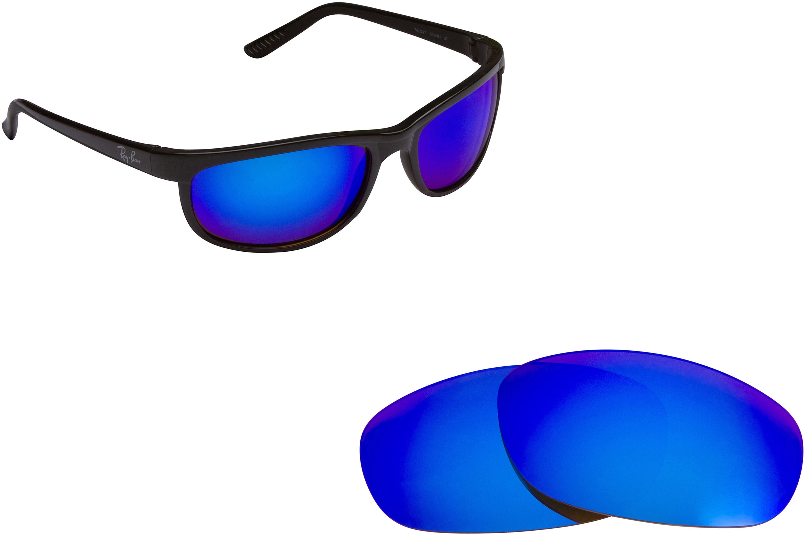 Predator Sunglasses Polarized Blue Mirror Cat-3 UV400 Lens