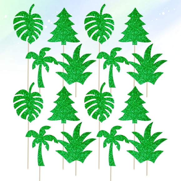 UPGRATOR Hawaiian Party Cake Decorations Cake Insert Cake Decoration 24pcs