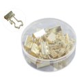 thumbnail image 4 of 15Pcs Binder Clips Paper Clamps Metal Boxed Long Tail Office File Storage Dovetail Clip Gold Cat Shaped Handle, 4 of 14