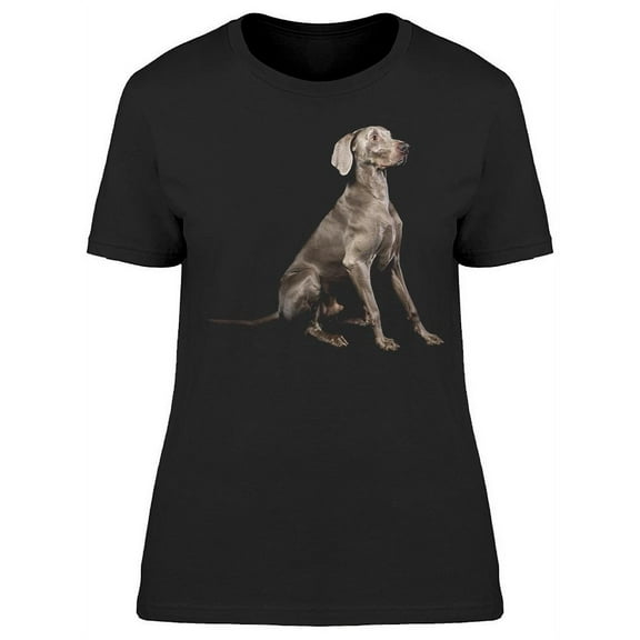 Posing Weimaraner Dog T-Shirt Women -Image by Shutterstock, Female Medium