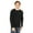 BLACK, variant on Bella + Canvas Men's Jersey Long-Sleeve Henley