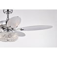 thumbnail image 2 of Shelby 52 in. 3-Light Indoor Chrome Finish Ceiling Fan with Light Kit, 2 of 5