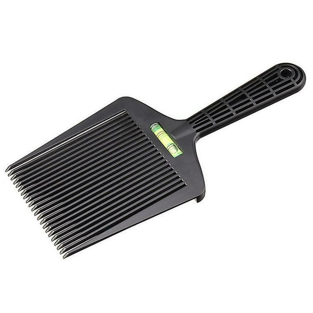 Peine de peluquero con parte superior plana, peine para el cabello con aceite líquido, ajuste de ángulo, peine de dientes grandes, peine para peluquería, peine para el cabello con