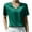 Green, variant on Diufon Women's Dressy Tops Stain Spring Summer Short Sleeve V Neck Shirts Trendy Comfy Basic Business Blouses