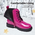 thumbnail image 3 of Botas DREAM PAIRS para Niñas Combat Cortas Color Rojo Rosado Talla 11, 3 of 6