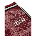thumbnail image 3 of Kangol Men's Paisley Fleece Embroidered Sweatshort Shorts (Small, Maroon), 3 of 4