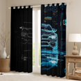 thumbnail image 2 of Feelyou Futuristic Race Car Blackout Curtains Set of 2 (52x84 Each), Modern Extreme Sport Lover Window Curtains, Teen Kid Child Curtains and Drapes, Blackout Curtains Room Decor, 2 of 6