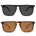 thumbnail image 2 of Gafas de Sol VANLINKER Polarizadas Cuadradas 2 Paquetes para Hombre y Mujer, 2 of 3
